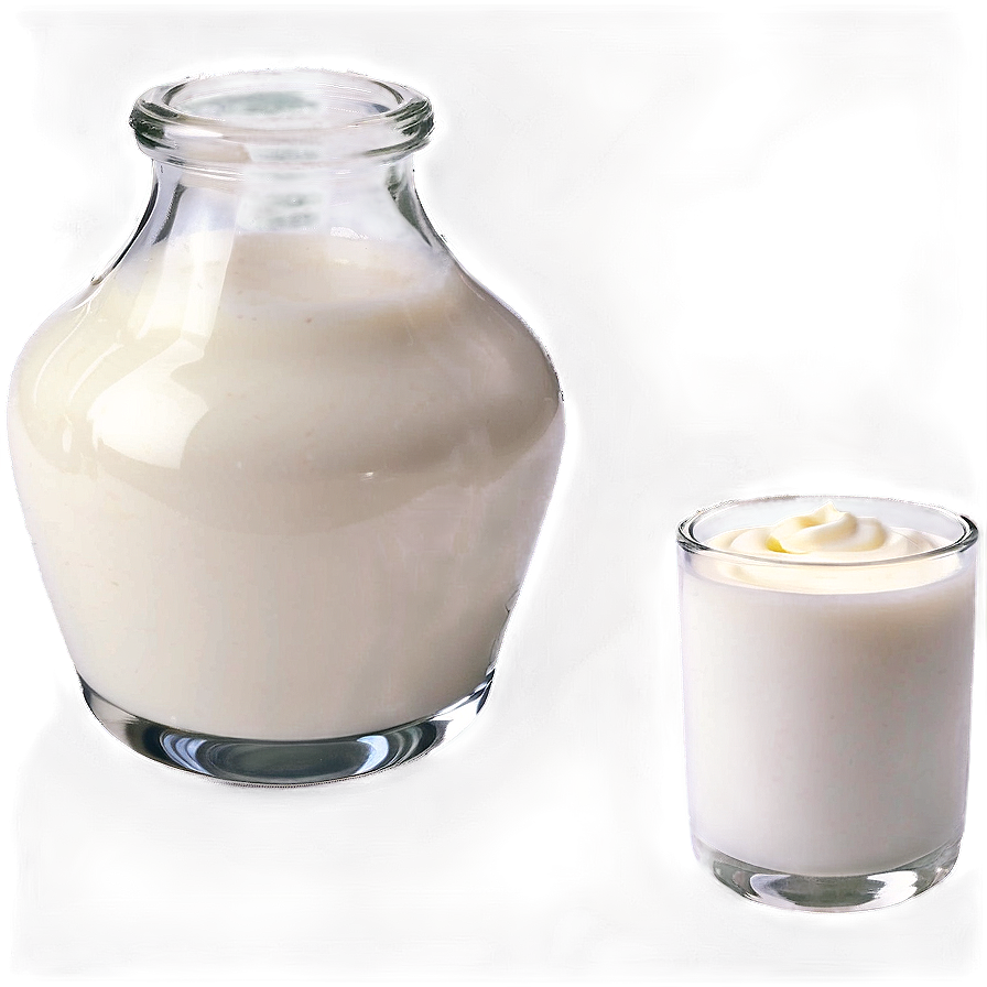 Milk Glass With Cream Top Png Tan PNG Image