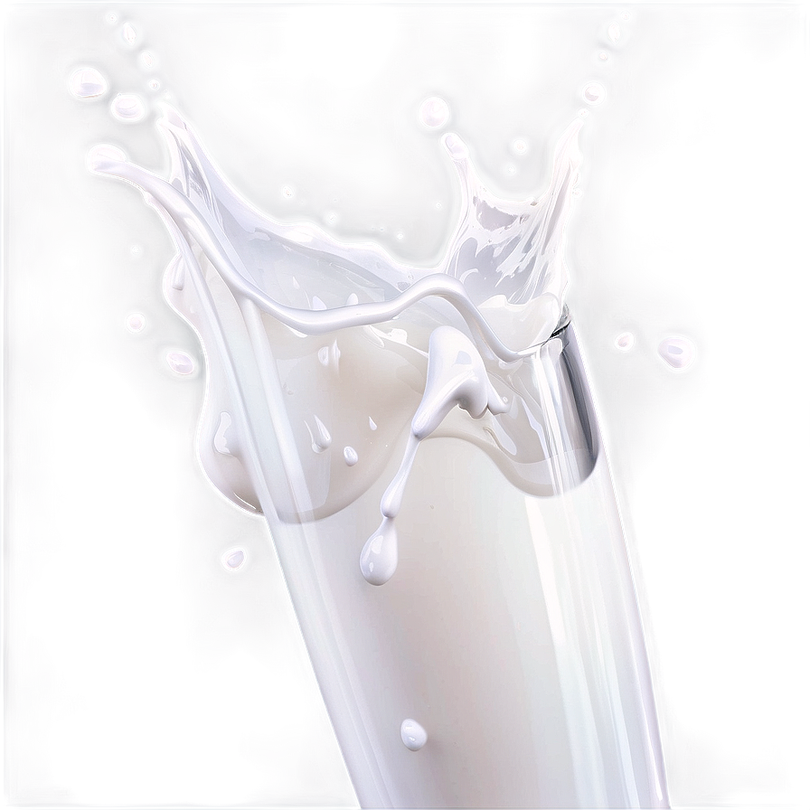 Milk Splash With Drops Png Vwt PNG Image