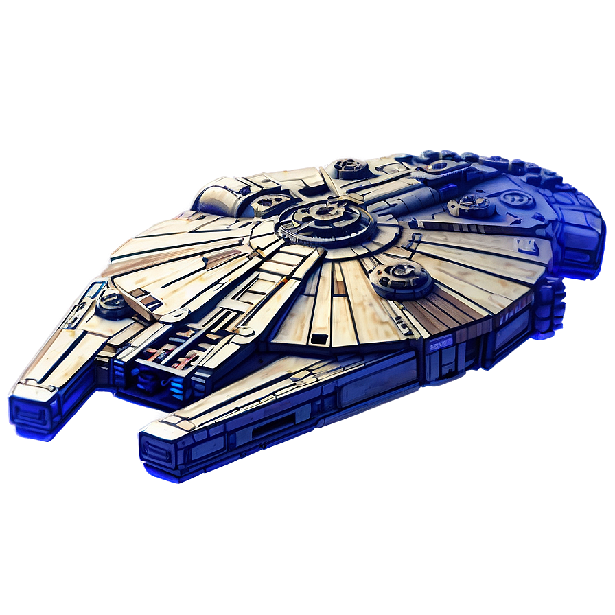 Millennium Falcon Blueprint Png Wge81 PNG Image