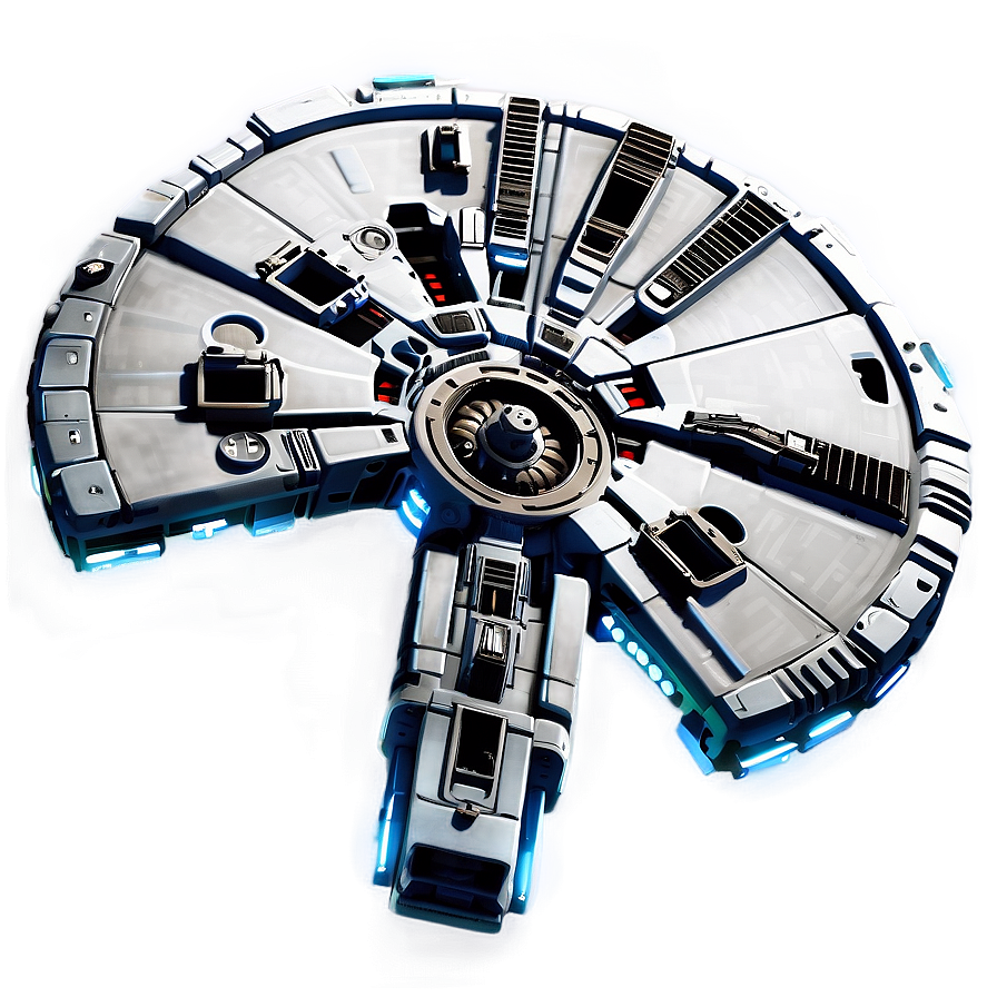 Millennium Falcon In Action Png Lms27 PNG Image