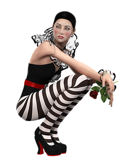 Mime Artist3 D Rendering PNG Image