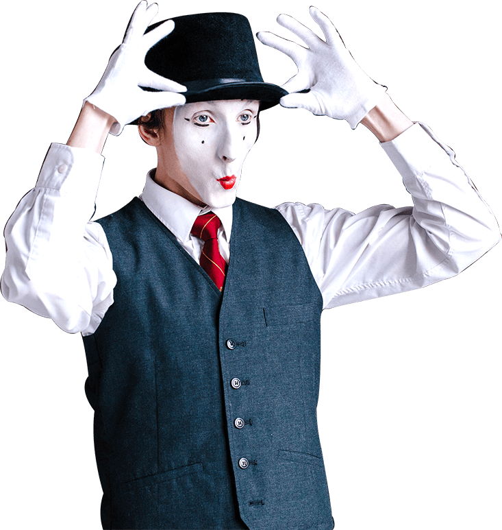 Mime Artistin Classic Pose PNG Image