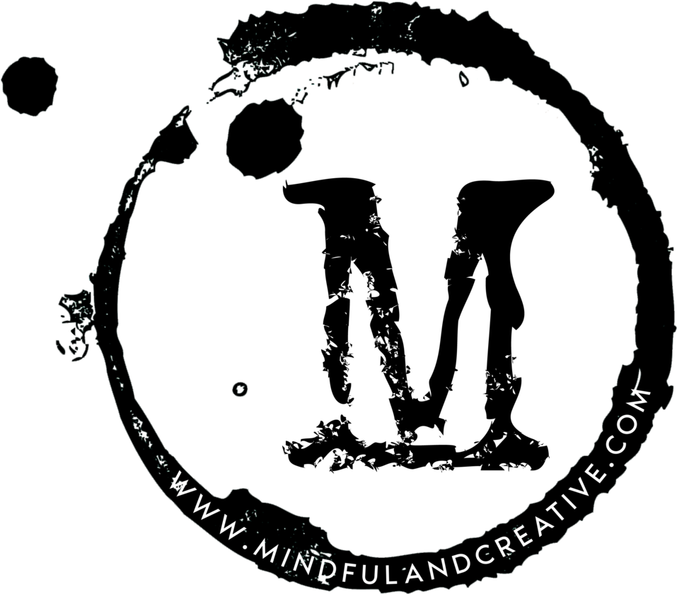 Mindful And Creative Coffee Stain Logo PNG Image