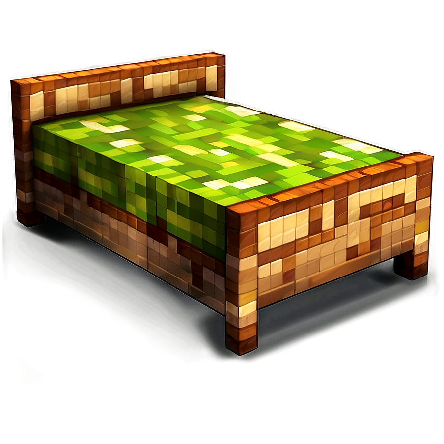 Minecraft Bed B PNG Image