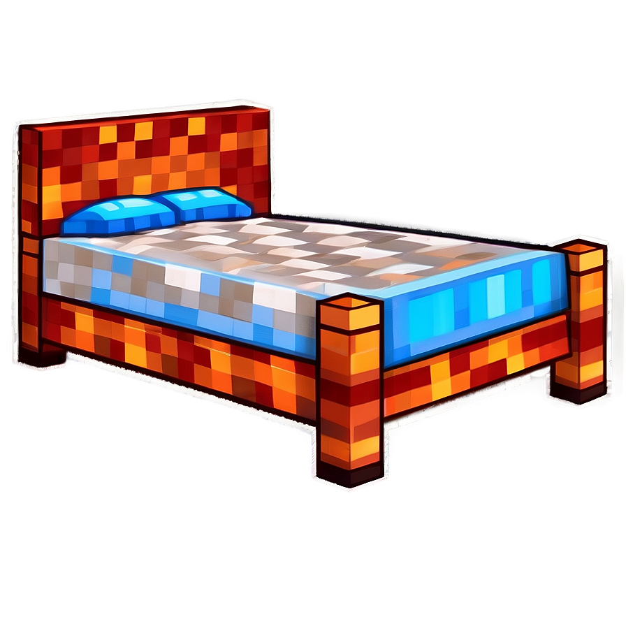 Minecraft Bed C PNG Image