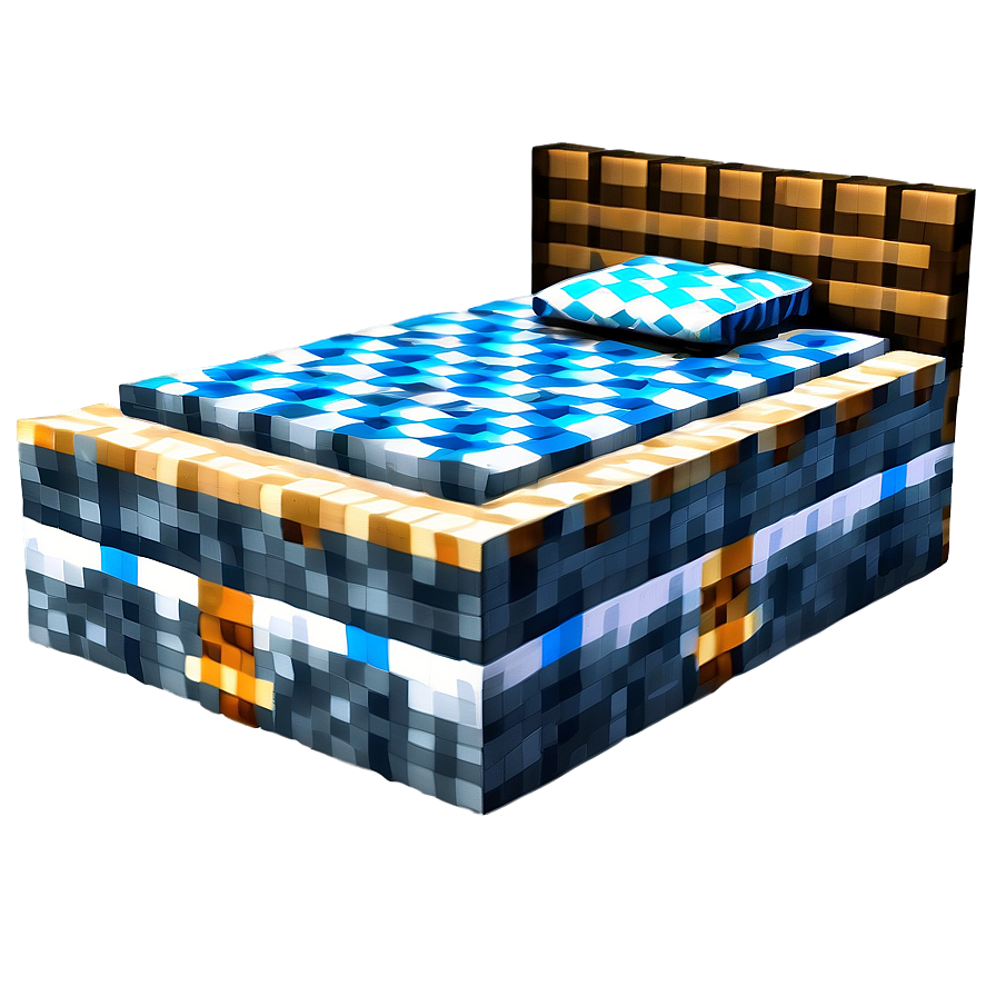 Minecraft Bed Crafting Png Hep PNG Image