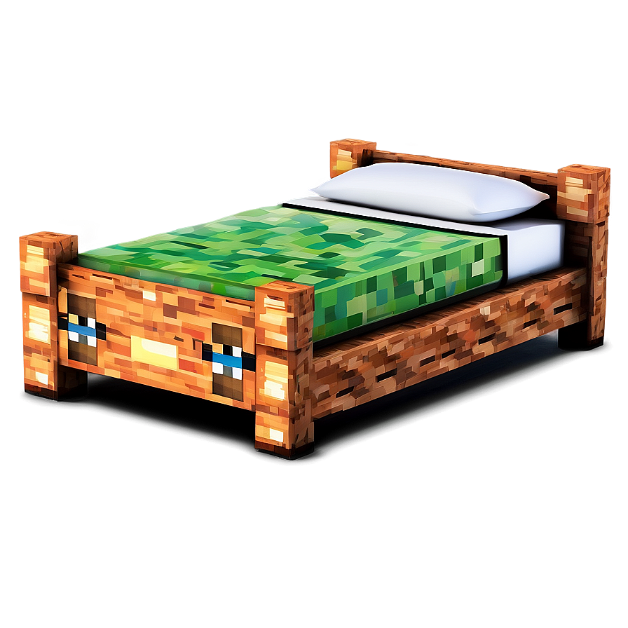 Minecraft Bed For Kids Png Fhe PNG Image