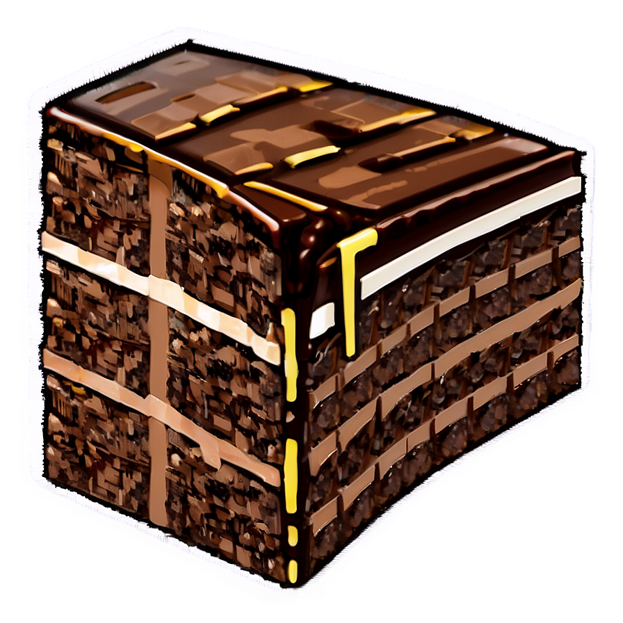 Minecraft Cake Chocolate Png 19 PNG Image