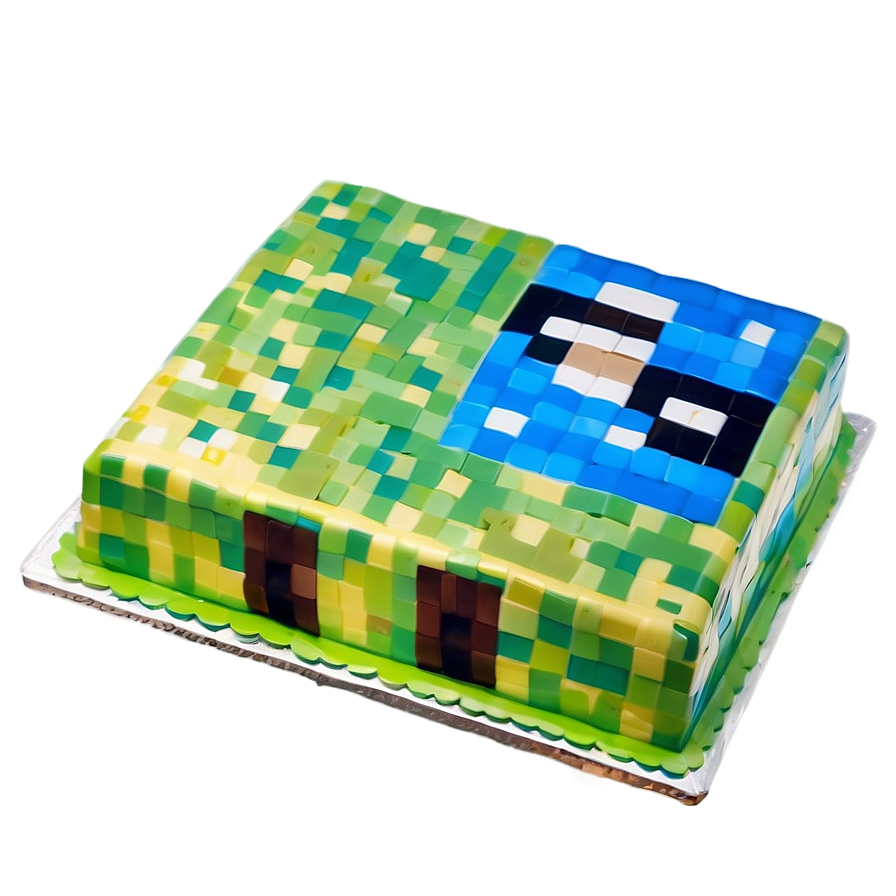 Minecraft Cake Fondant Png Dtj31 PNG Image