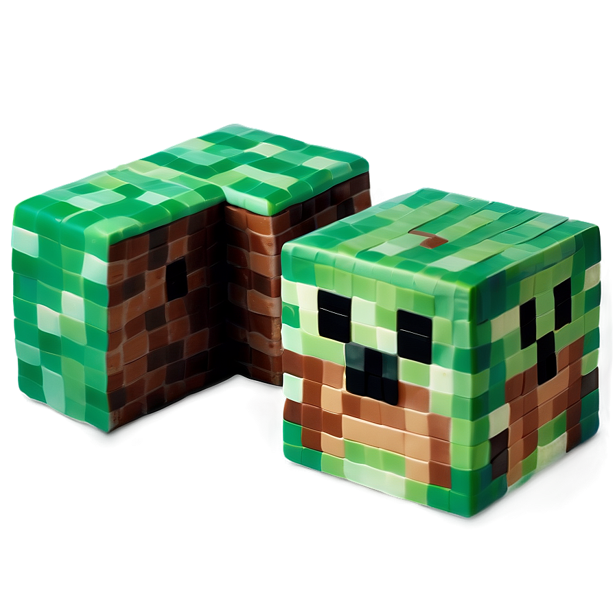 Minecraft Cake Fondant Png Lgm32 PNG Image