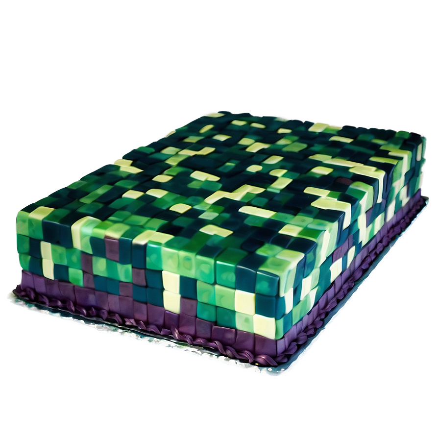 Minecraft Cake Fondant Png Lst96 PNG Image