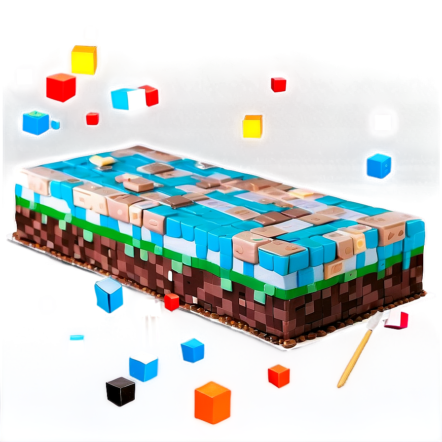 Minecraft Cake Kit Png Mxc25 PNG Image