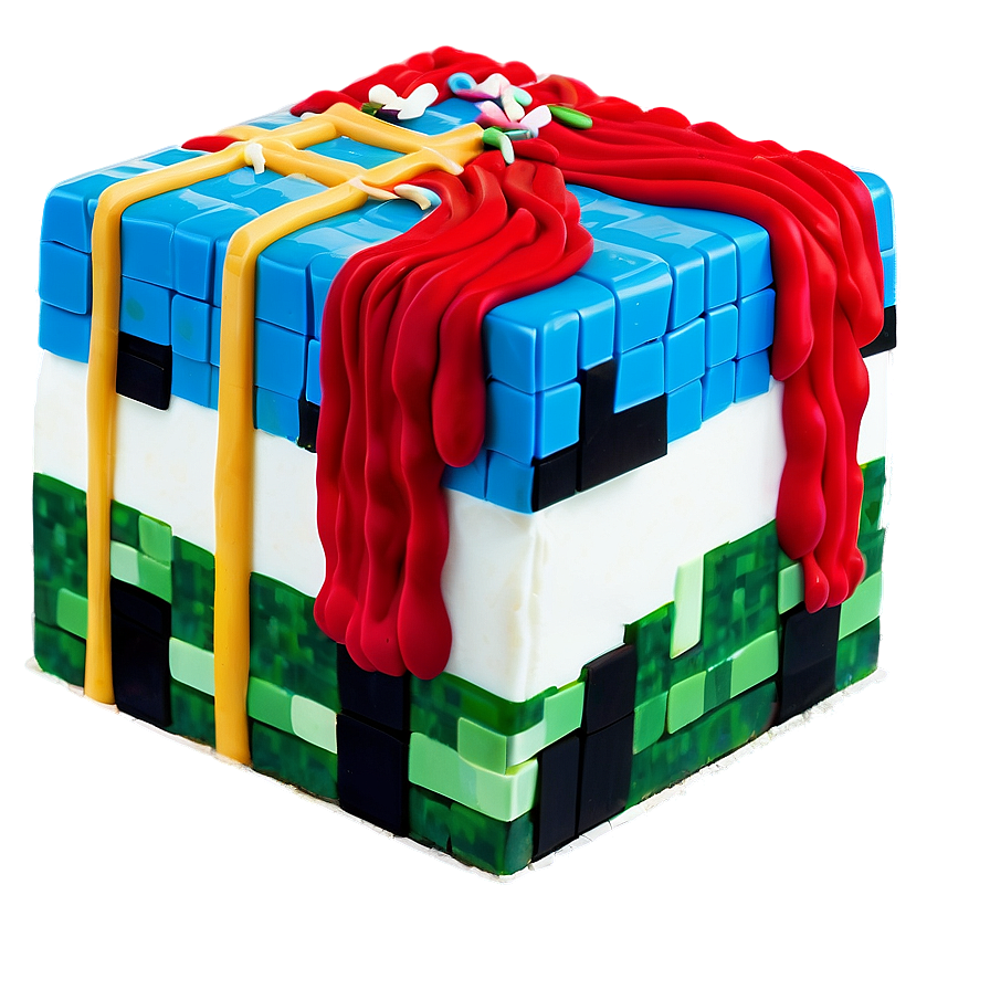 Minecraft Cake Red Velvet Png Hwd10 PNG Image