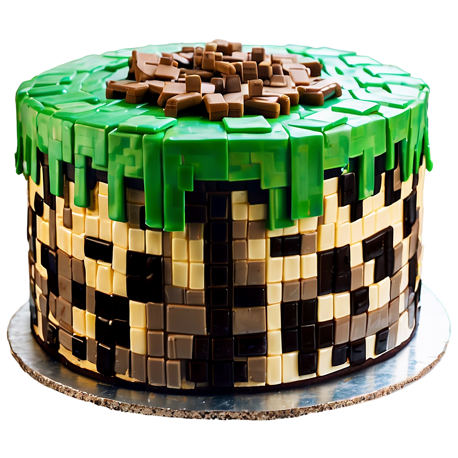 Minecraft Cake Side View Png 06132024 PNG Image