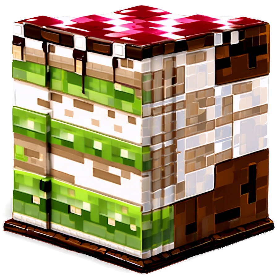 Minecraft Cake Slice Png 61 PNG Image