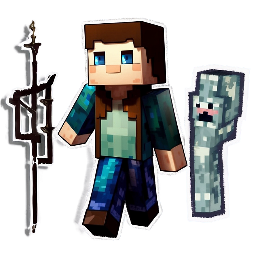 Minecraft Character Designs Png Idh4 PNG Image