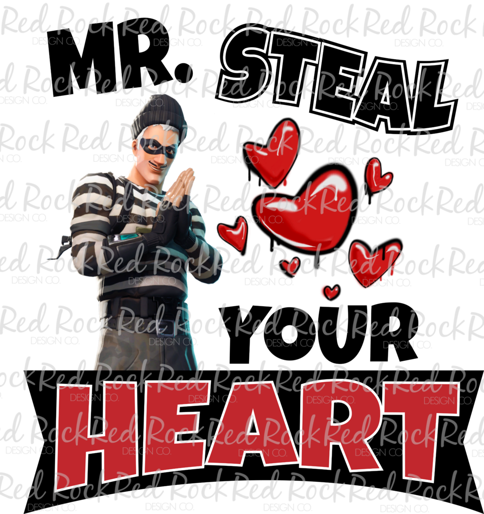 Minecraft Character Stealing Heart PNG Image