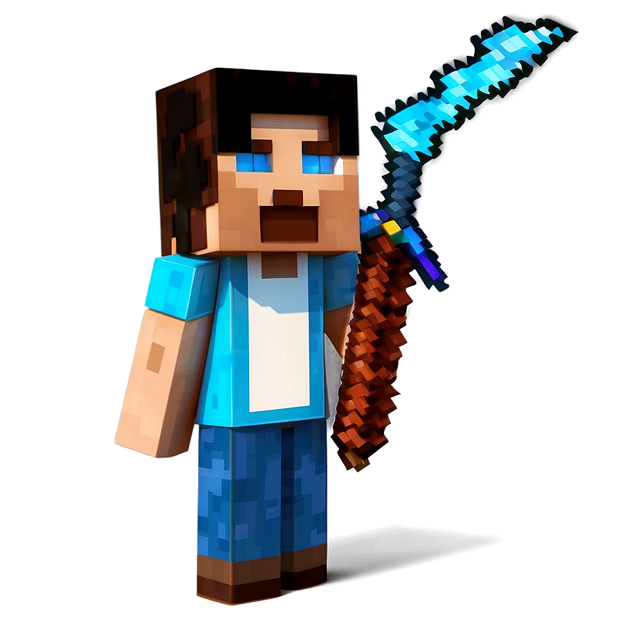 Minecraft Characters In Action Png 05252024 PNG Image