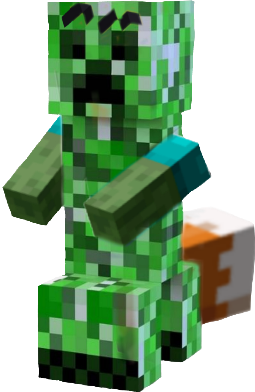 Minecraft Creeper Character PNG Image