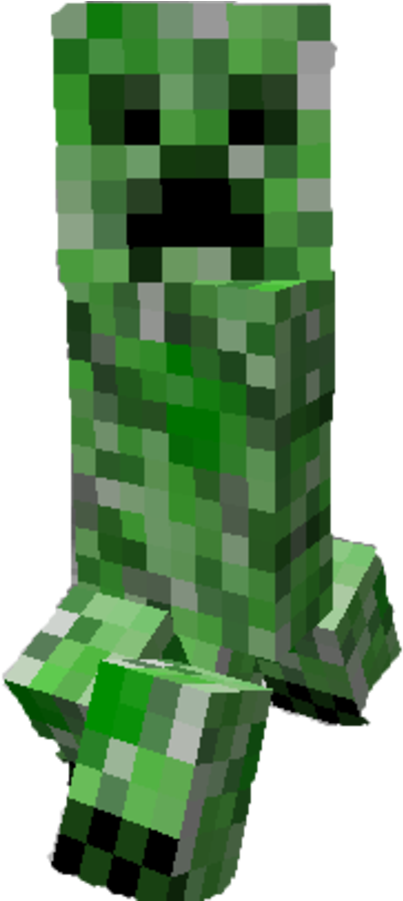 Minecraft Creeper Character PNG Image