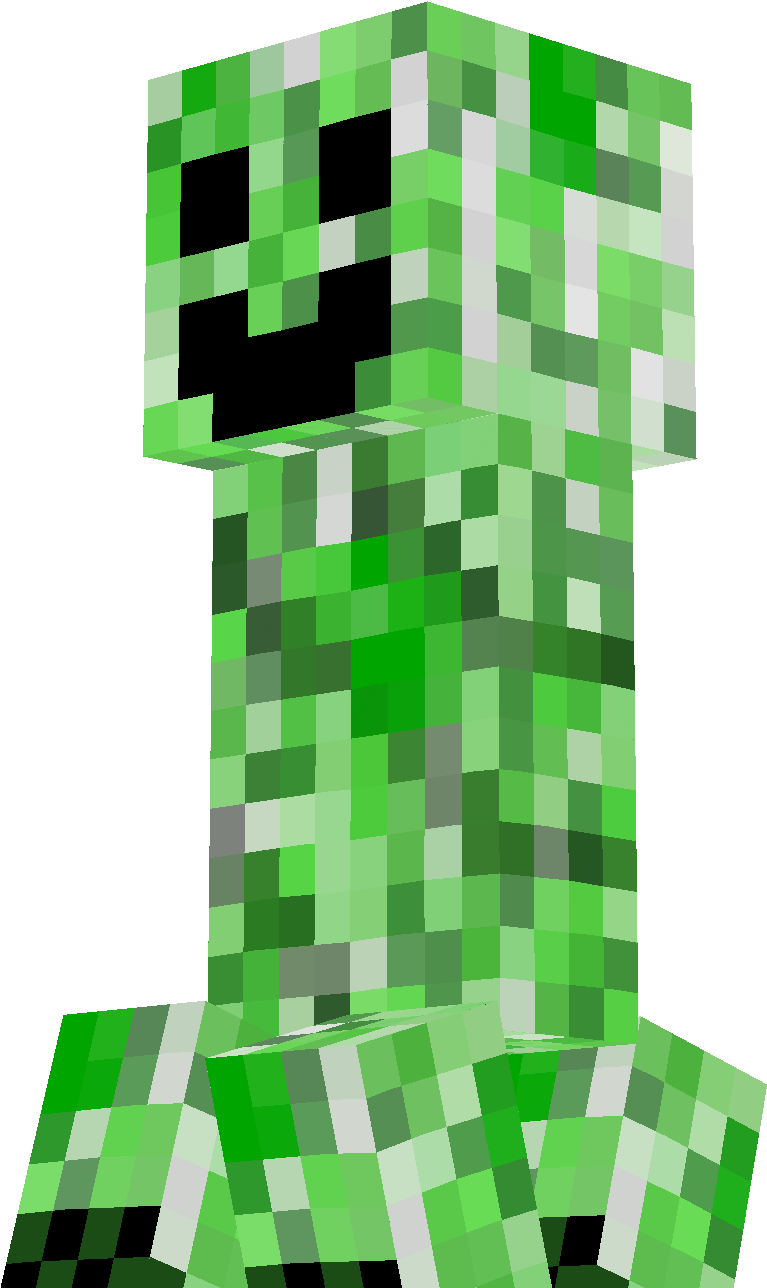 Minecraft Creeper Character PNG Image