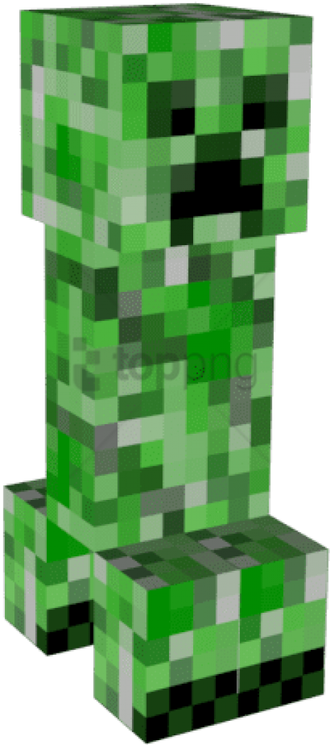 Minecraft Creeper Character Render PNG Image