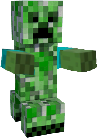 Minecraft Creeper Character PNG Image