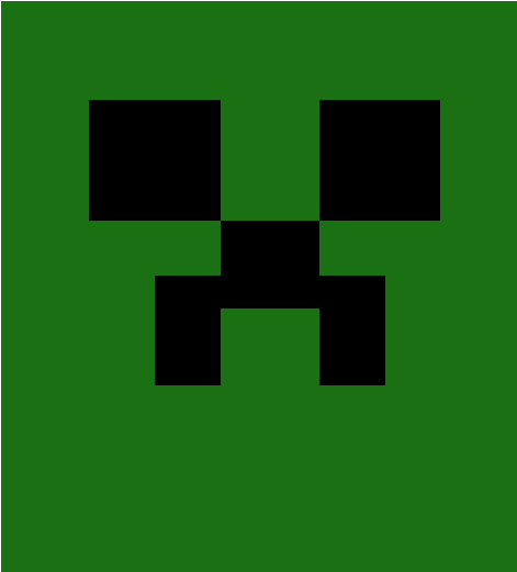 Minecraft Creeper Face Icon PNG Image