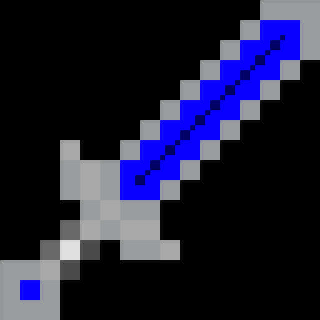 Minecraft Diamond Sword Icon PNG Image