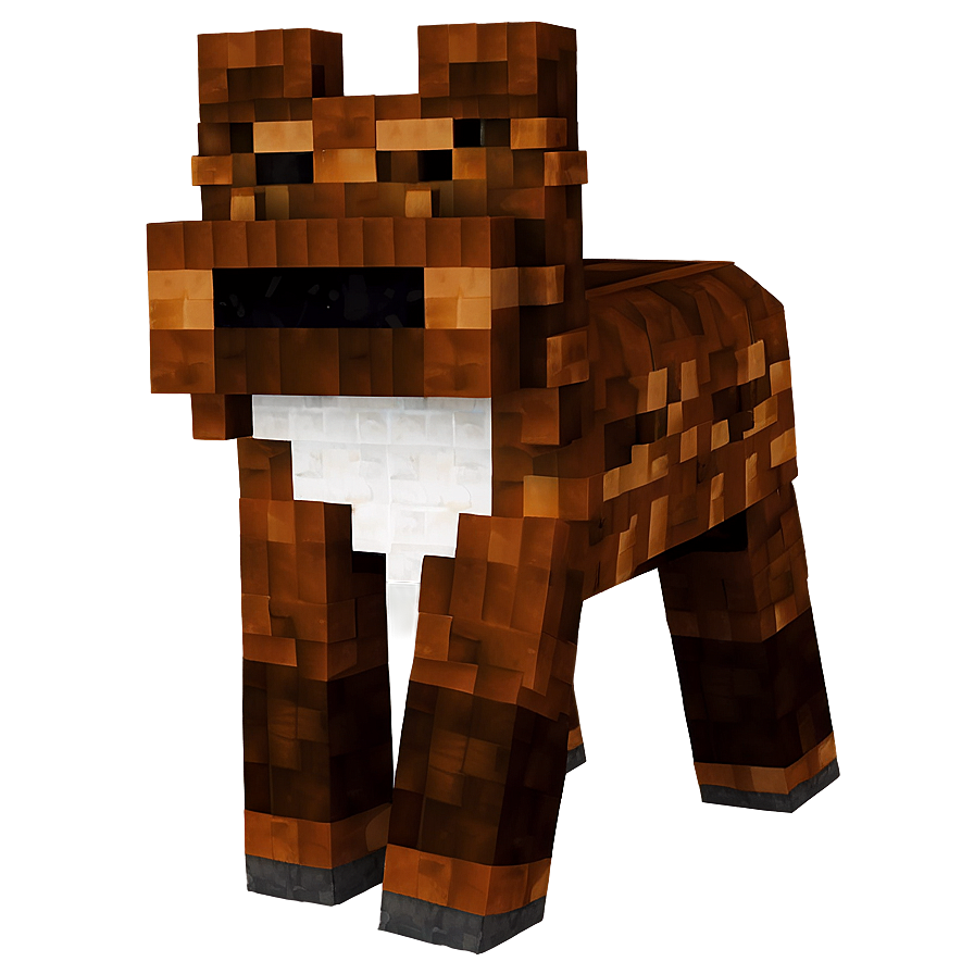 Minecraft Dog A PNG Image