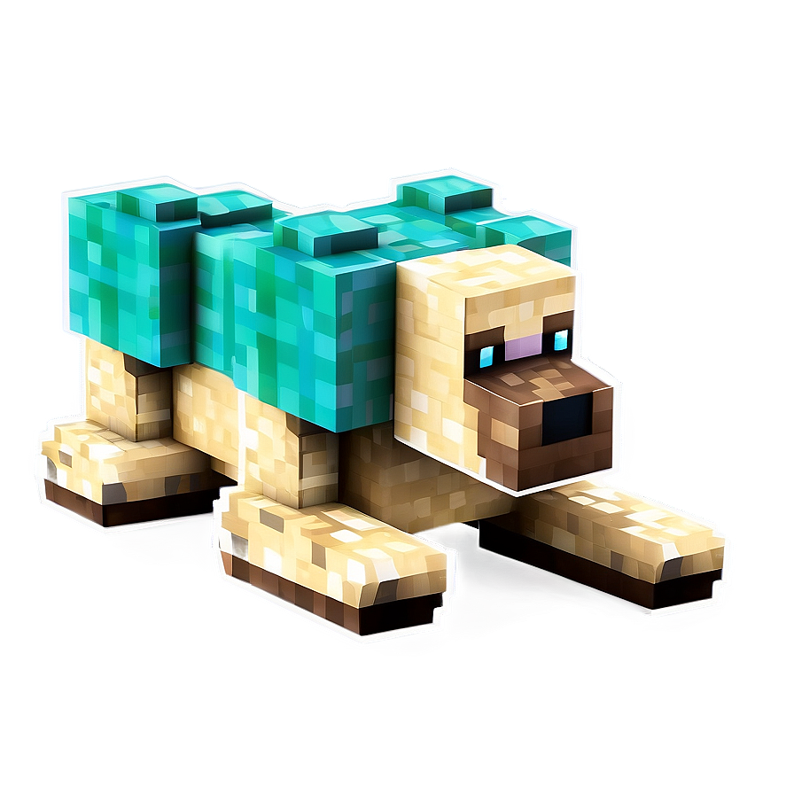 Minecraft Dog B PNG Image