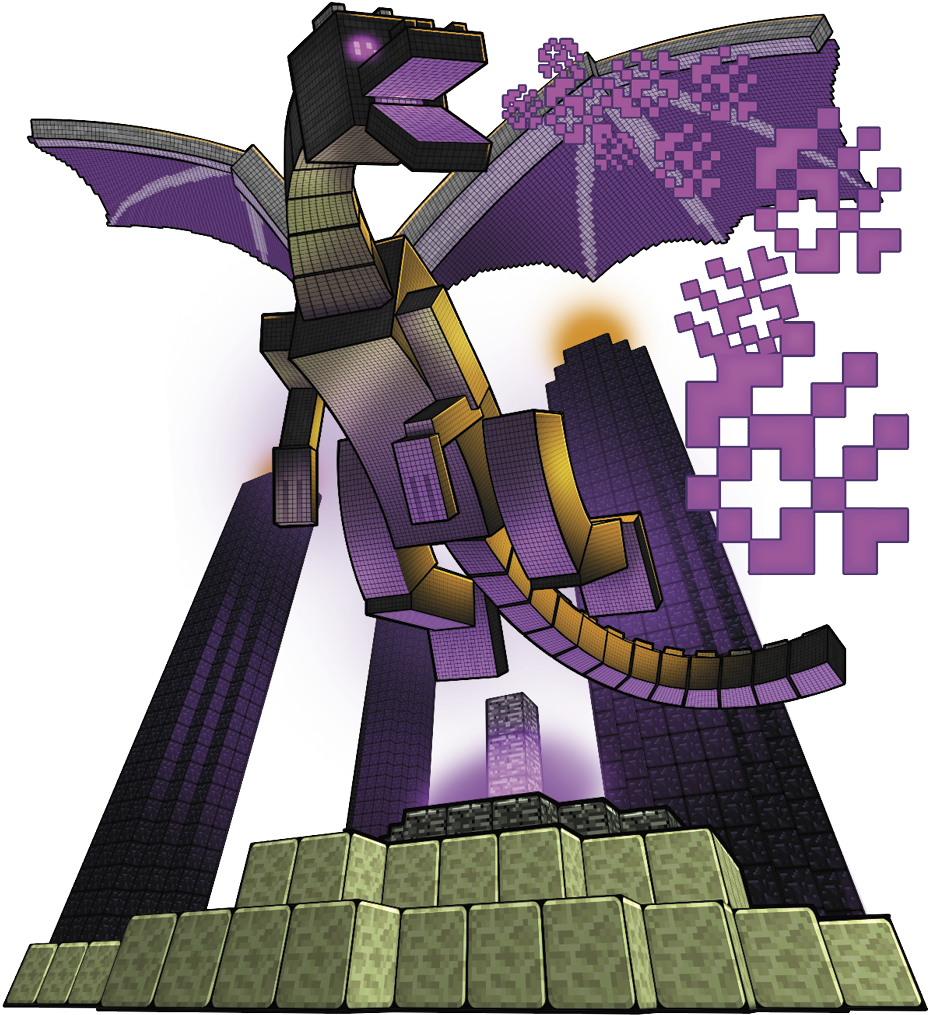 Minecraft_ Ender_ Dragon_ Showcase PNG Image