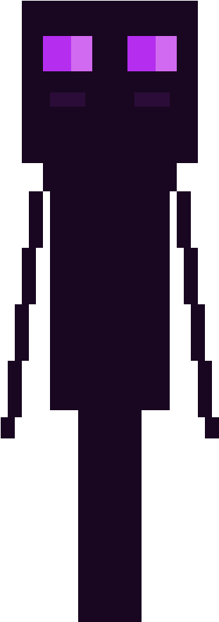 Minecraft Enderman Character PNG Image