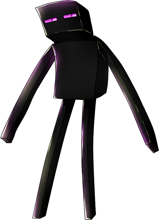 Minecraft Enderman Character PNG Image