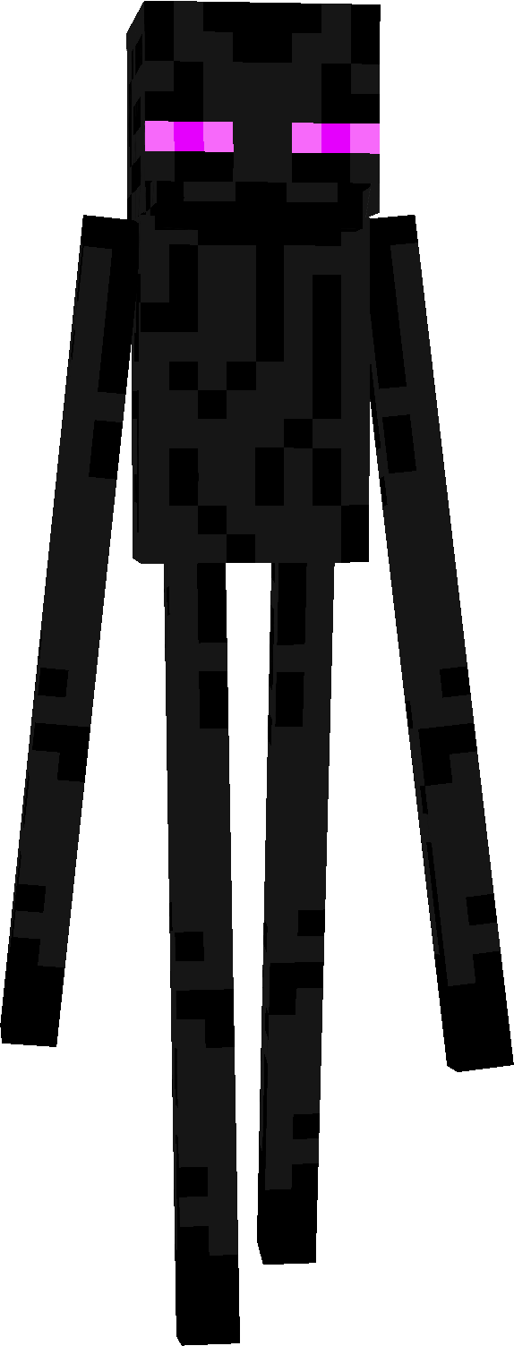 Minecraft Enderman Character PNG Image