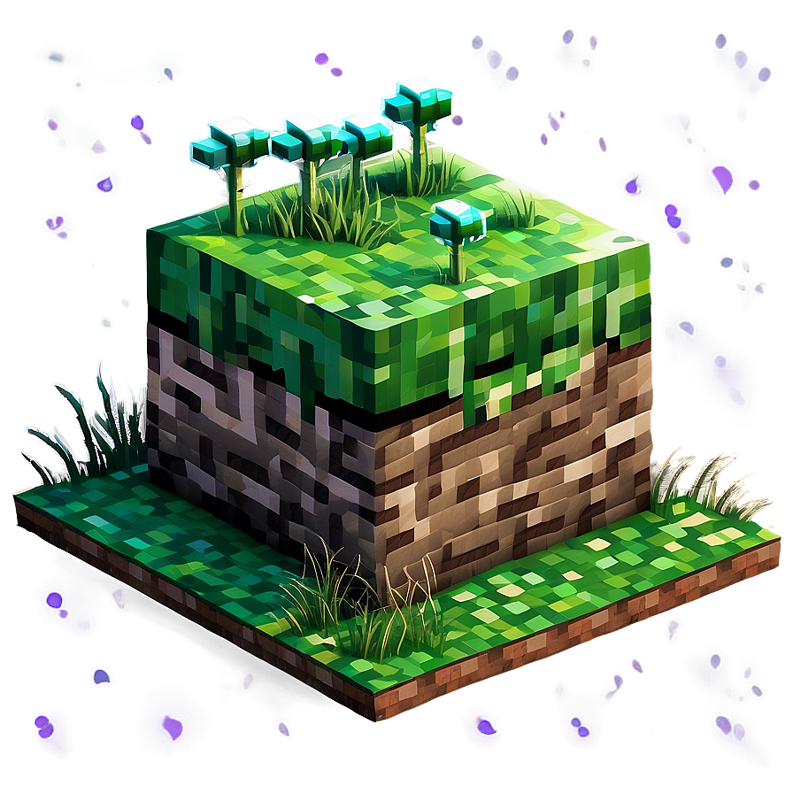 Minecraft Grass And Sand Block Png Ohr10 PNG Image