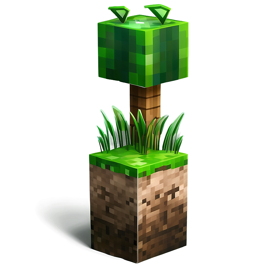 Minecraft Grass Block Design Element Png 47 PNG Image