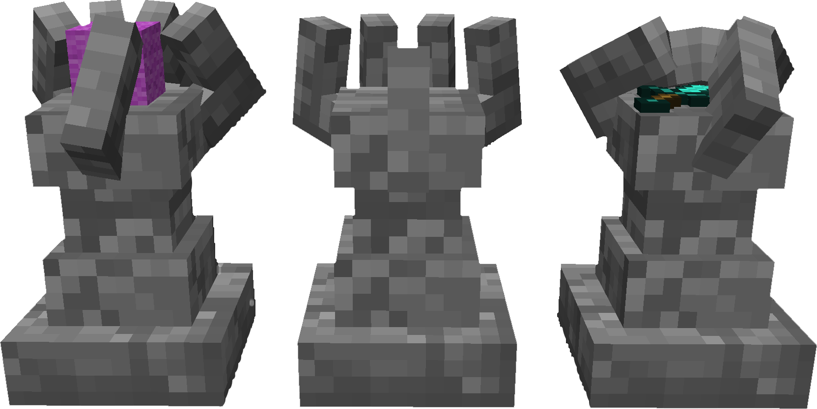 Minecraft_ Heart_of_the_ Sea_and_ Netherite_ Armor PNG Image