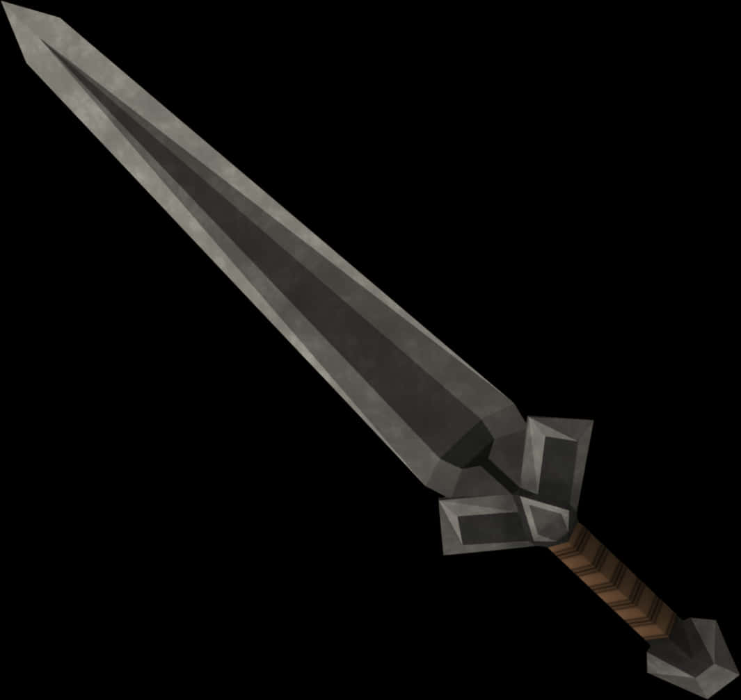 Minecraft Iron Sword Graphic PNG Image