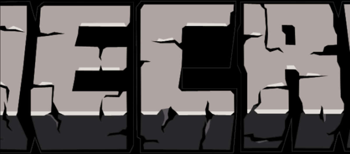 Minecraft Logo Distressed Design PNG Image