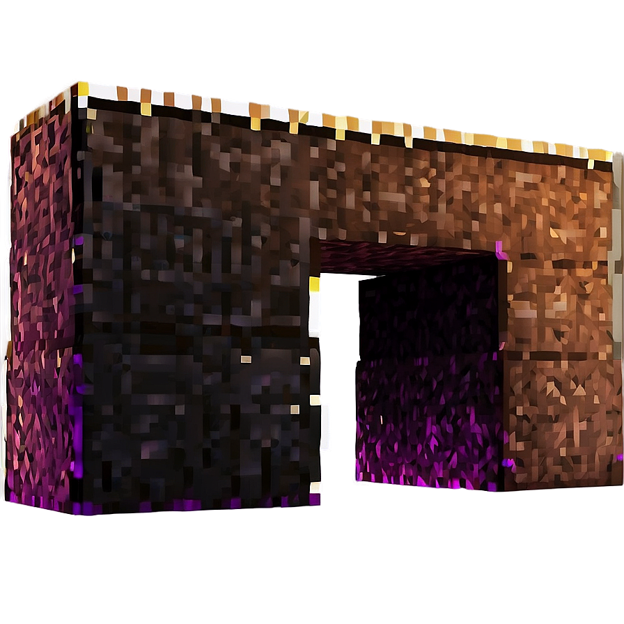 Minecraft Nether Portal Art Png Qon PNG Image