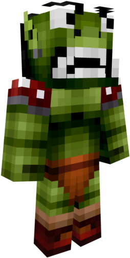 Minecraft Orc Character Model.png PNG Image