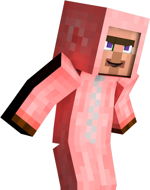 Minecraft Pig Costume Character PNG Image