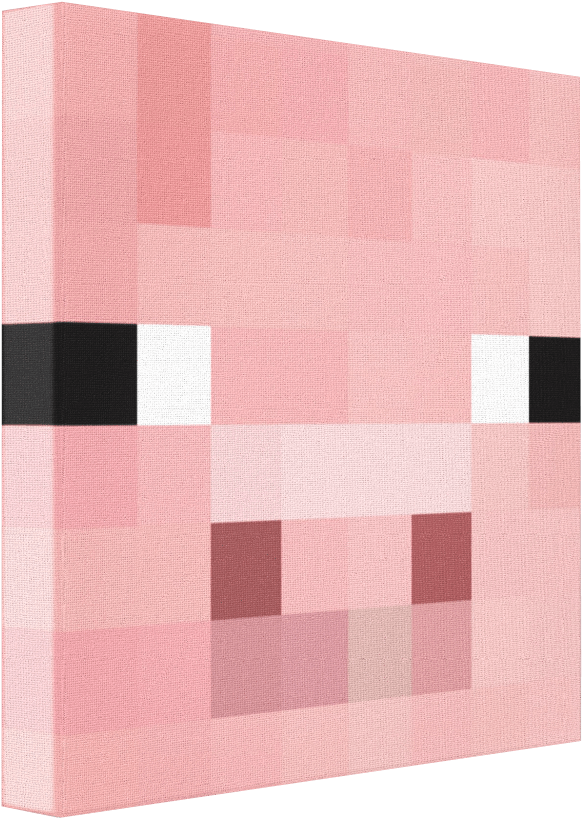 Minecraft Pig Face Texture PNG Image