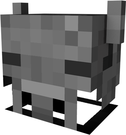 Minecraft Pixel Art Cow PNG Image