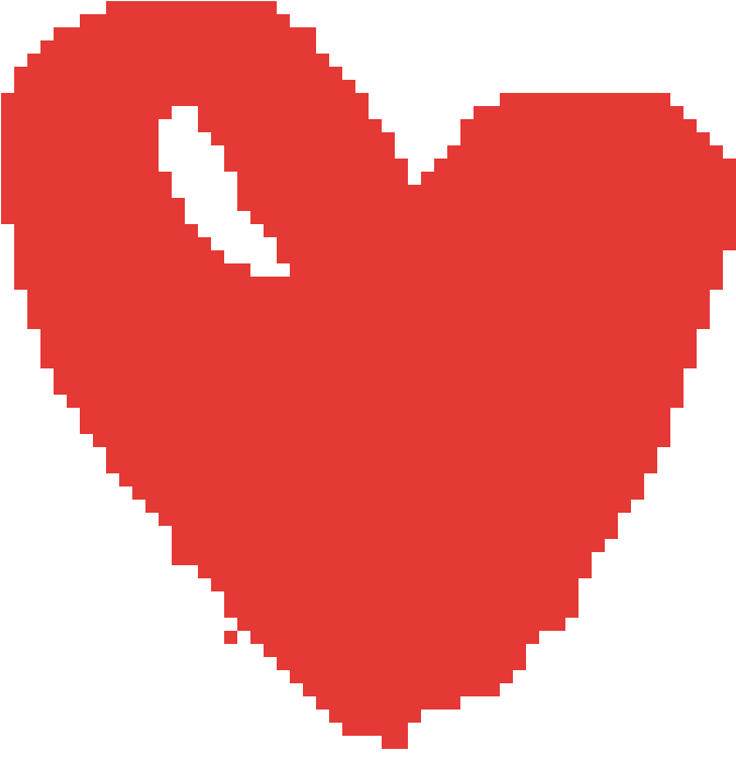 Minecraft Pixel Heart Icon PNG Image