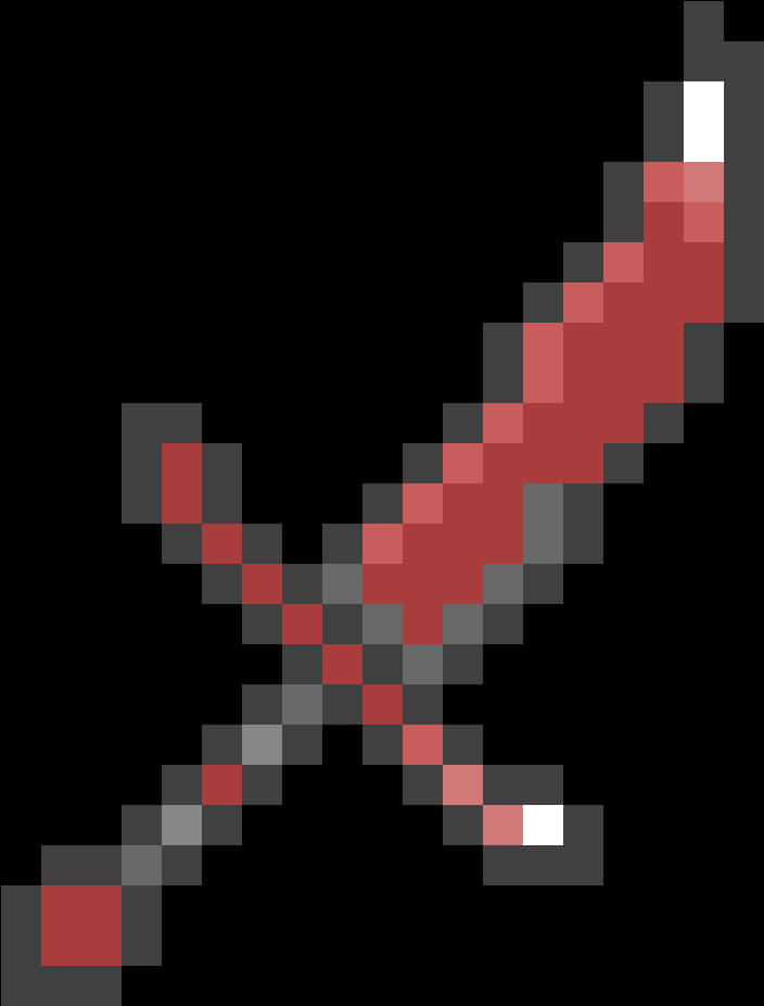 Minecraft_ Redstone_ Sword.png PNG Image