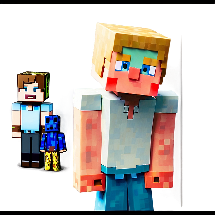 Minecraft Series Steve Head Png Iaq86 PNG Image