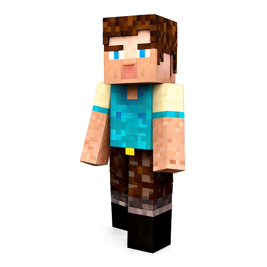 Minecraft Steve And Villager Png 05232024 PNG Image