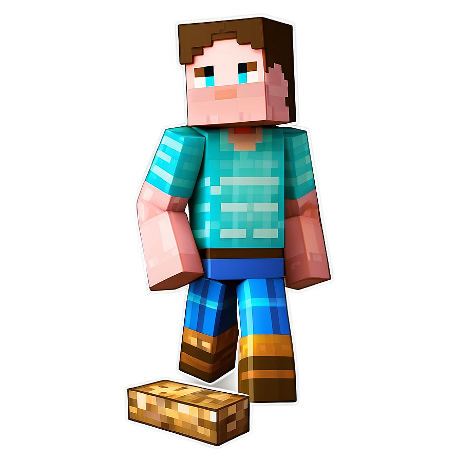 Minecraft Steve Building Blocks Png Vrs61 PNG Image